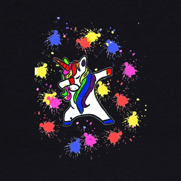 Dabbing unicorn gift shirt by FouadBelbachir46